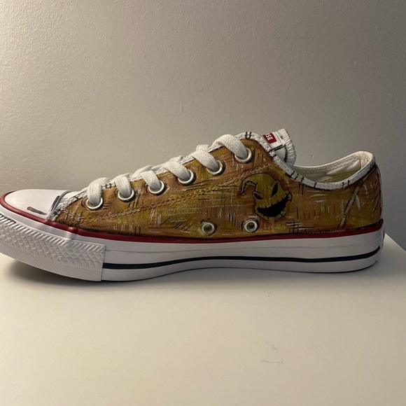Custom Hand Painted Nightmare Before Christmas Converse All Star Sneakers - Picture 11 of 12